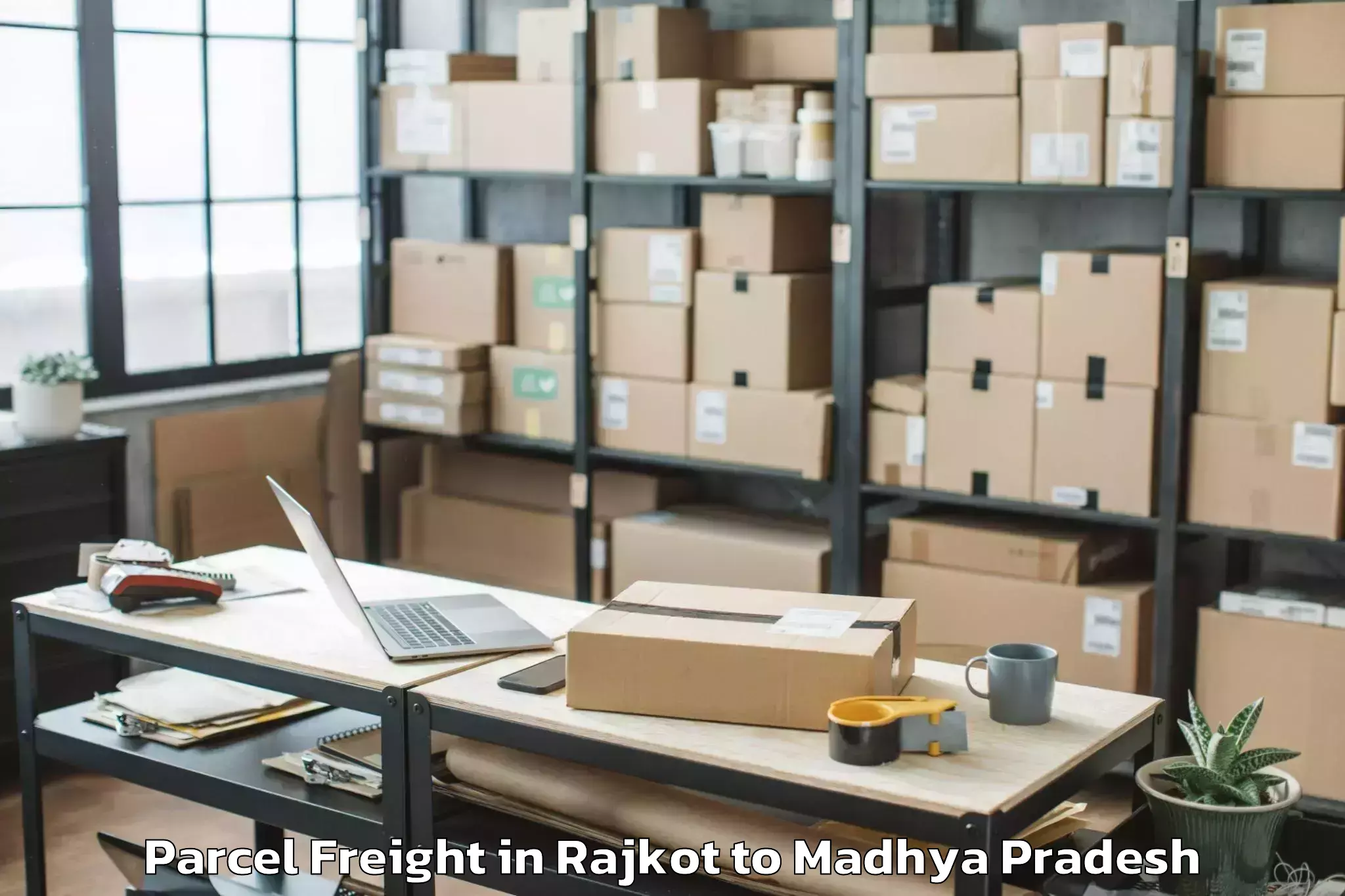 Affordable Rajkot to Alirajpur Parcel Freight